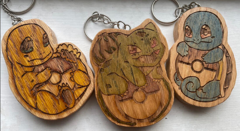 Pokemon Keychains - Original Starters